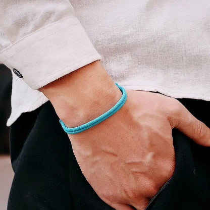 New Handmade Adjustable Rope Bracelet Men 4mm Thin String Relationship Braclet Gift For Him Lucky Thread Brazalete Pulseira