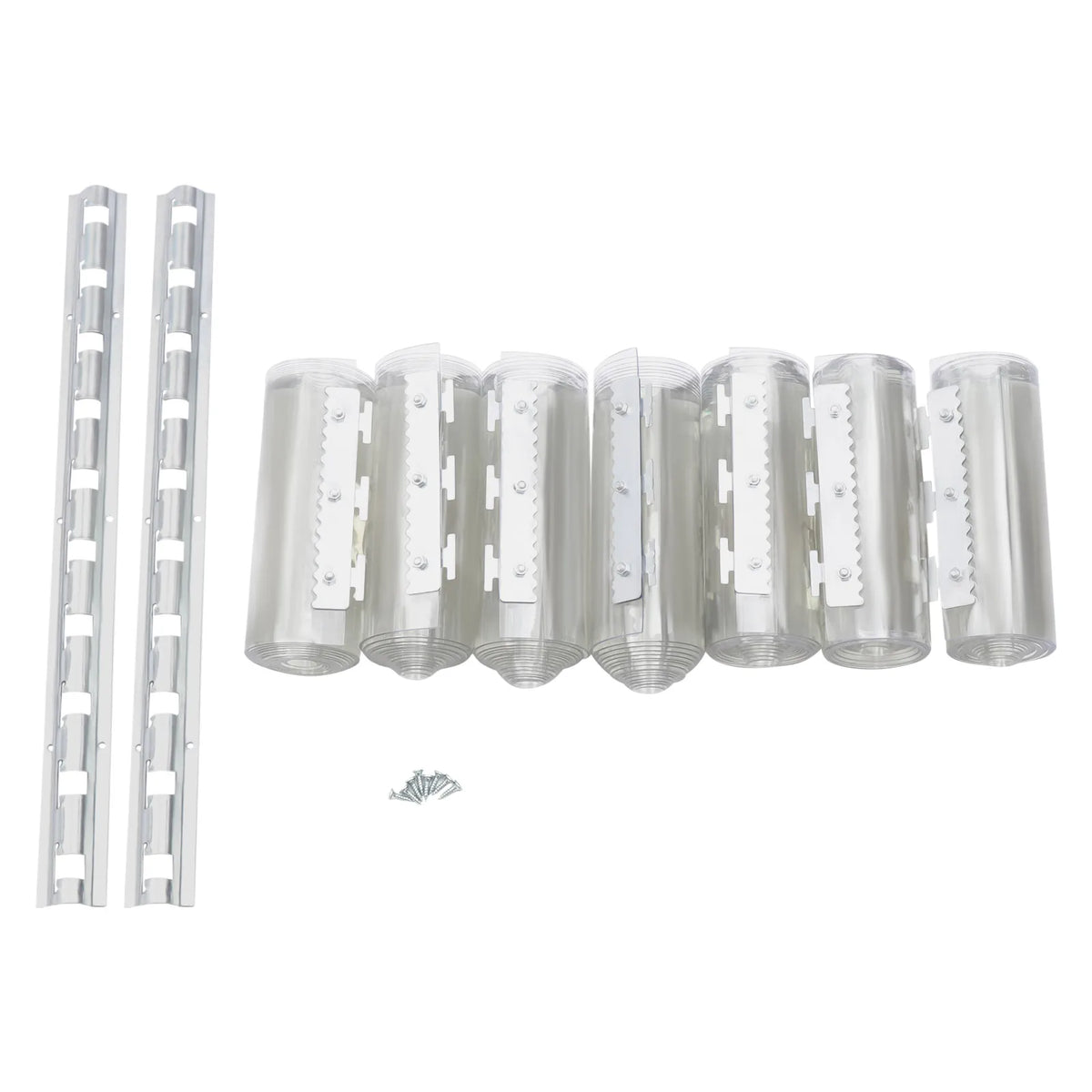7X PVC Strip Curtain Plastic Soft Freezer Room Door Curtain Kit Hanging 18cm X2m Air-Conditioning Heat Insulation