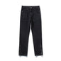 2024 Spring Autumn Korean Men Fashionable Retro Street Jeans Zip Design on Trouser Legs Straight-leg Denim Pants Men's Clothing