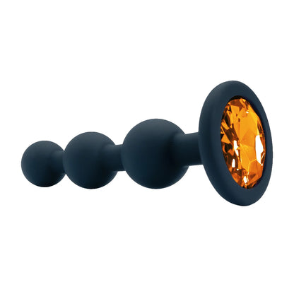 Black Silicone 3 Ball Anal Beads Sex Anal Plug Crystal Base Butt Plug Analplug But Plug Anal Trainer Toys Sex Toys For Woman
