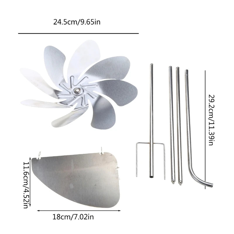 Garden Windmill Rotation Wind Spinners Decorative Stakes Pinwheels Decoration