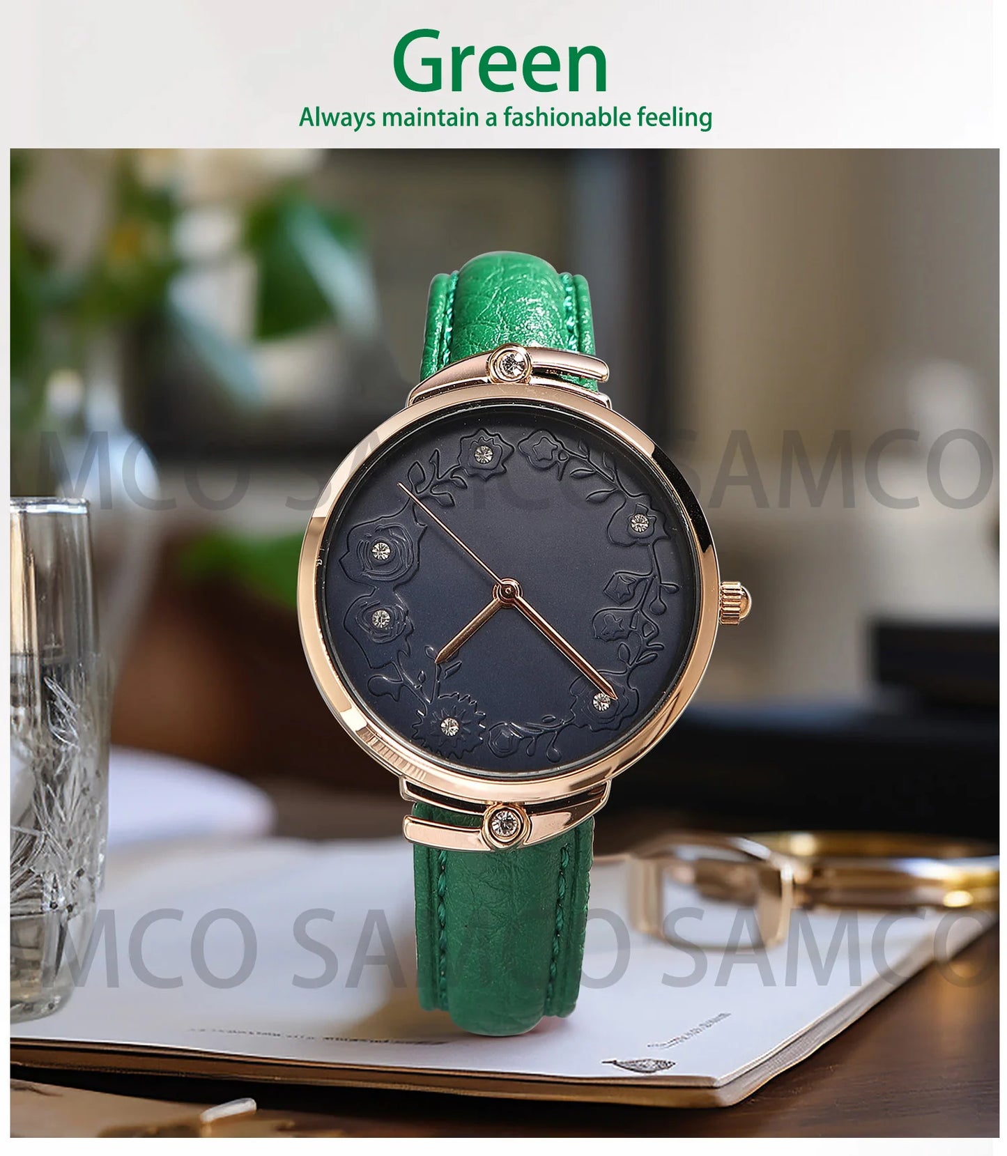 SAMCO Genuine Leather Watch Band 12/14/16/18/19/20/21/22/24 mm Watch Strap for Man Women High-quality Wrist Watchband + Tool