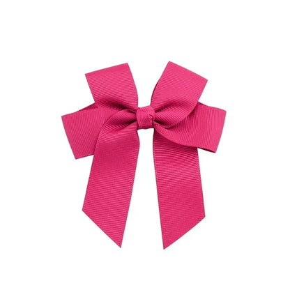 1pcs 3.6'' Solid Color Bowknot Hair Clips For Baby Girls Classic Bows Hairpins Cute Barrettes Headwear Kids Hair Accessories