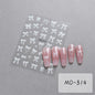 Bowknot Nail Stickers 3D Relief White Ribbon Cute Sweet Pink Self-Adhesive Nail Art Decoration Decals For Nail Tips Manicures