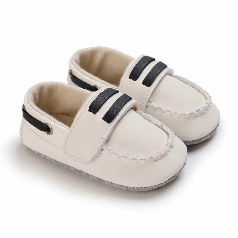 HAIZHIW 0-18M Baptism Newborn Baby Prewalker Girls Boys Casual Shoes Leather Non-Slip Soft-Sole Infant Toddler First Walkers