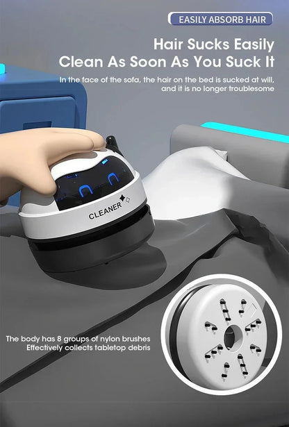 HOMEFISH Vacuum cleaner Desktop Mini rechargeable cleaner Rubber shavings keyboard cleaner Portable automatic dust extractor