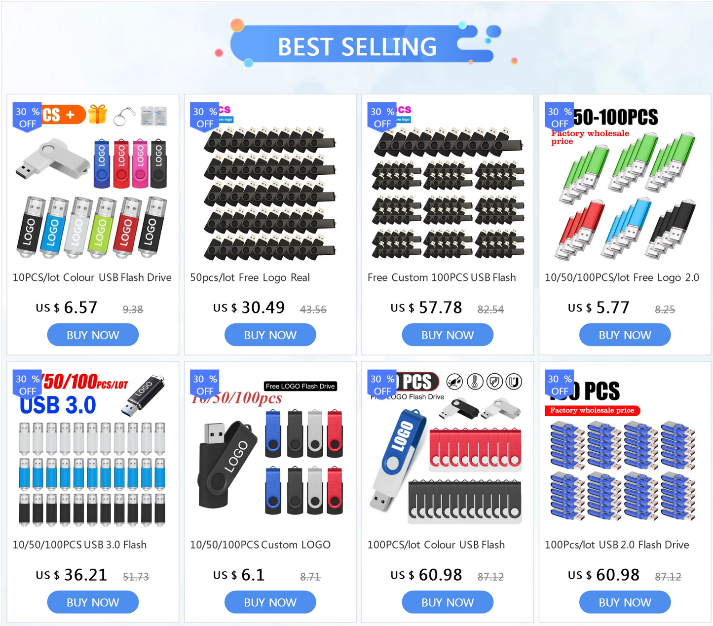 High Speed Colorful Usb Flash Drive 2.0 Metal Pendrive 32gb 16gb 1gb 64gb Pen Drive Memoria Usb Photography Gifts Memory Disk