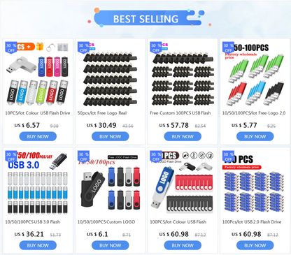 High Speed Colorful Usb Flash Drive 2.0 Metal Pendrive 32gb 16gb 1gb 64gb Pen Drive Memoria Usb Photography Gifts Memory Disk