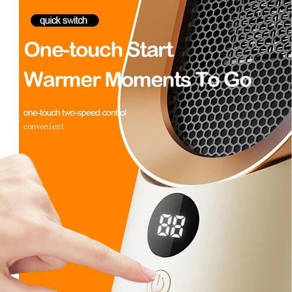 Portable Heater Electric Fan Heater Mini Radiator Desktop Warmer Machine For Winter PTC Ceramic Heating For Home Bedroom Office