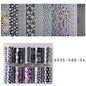 10 Patterns New Metal Nail Foils for Transfer Paper Stickers Floral Chameleon Nails Wraps DIY Water Marble Nail Art Decorations