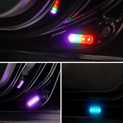 Wireless RGB Car Door Welcome Light Auto LED Decoration Ambient Lamps USB Charging Door Light Safety Anti-collision Signal Lamp