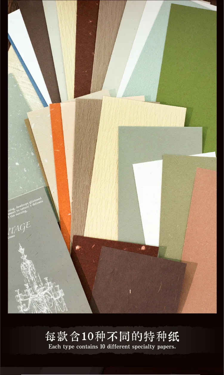 30pcs/lot Memo Pads Material Paper The Barren Dream Junk Journal diary Scrapbooking Cards Background Decoration Paper
