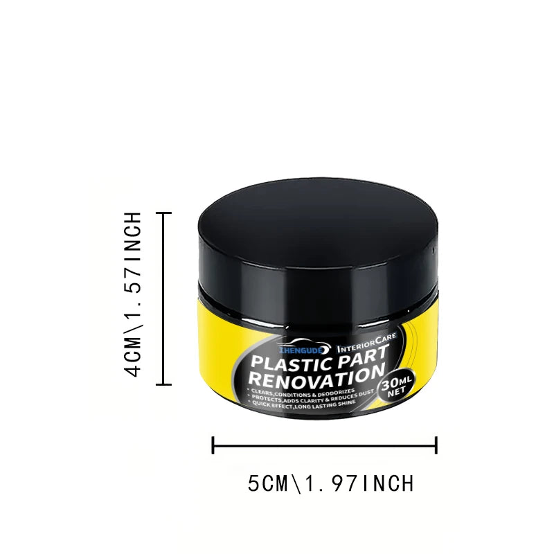 Car Interior Scratch Repair Paste - Car Scratch Repair, Tire Shine Restoration, Black Interior and Dashboard Plastic Surface Repair