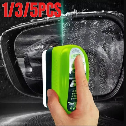 1/5PCS Car Glass Oil Film Wipe Windshield & Side Window Cleaner Instant Oil & Dirt Removal,Crystal Clear Vision & Rain Repellent