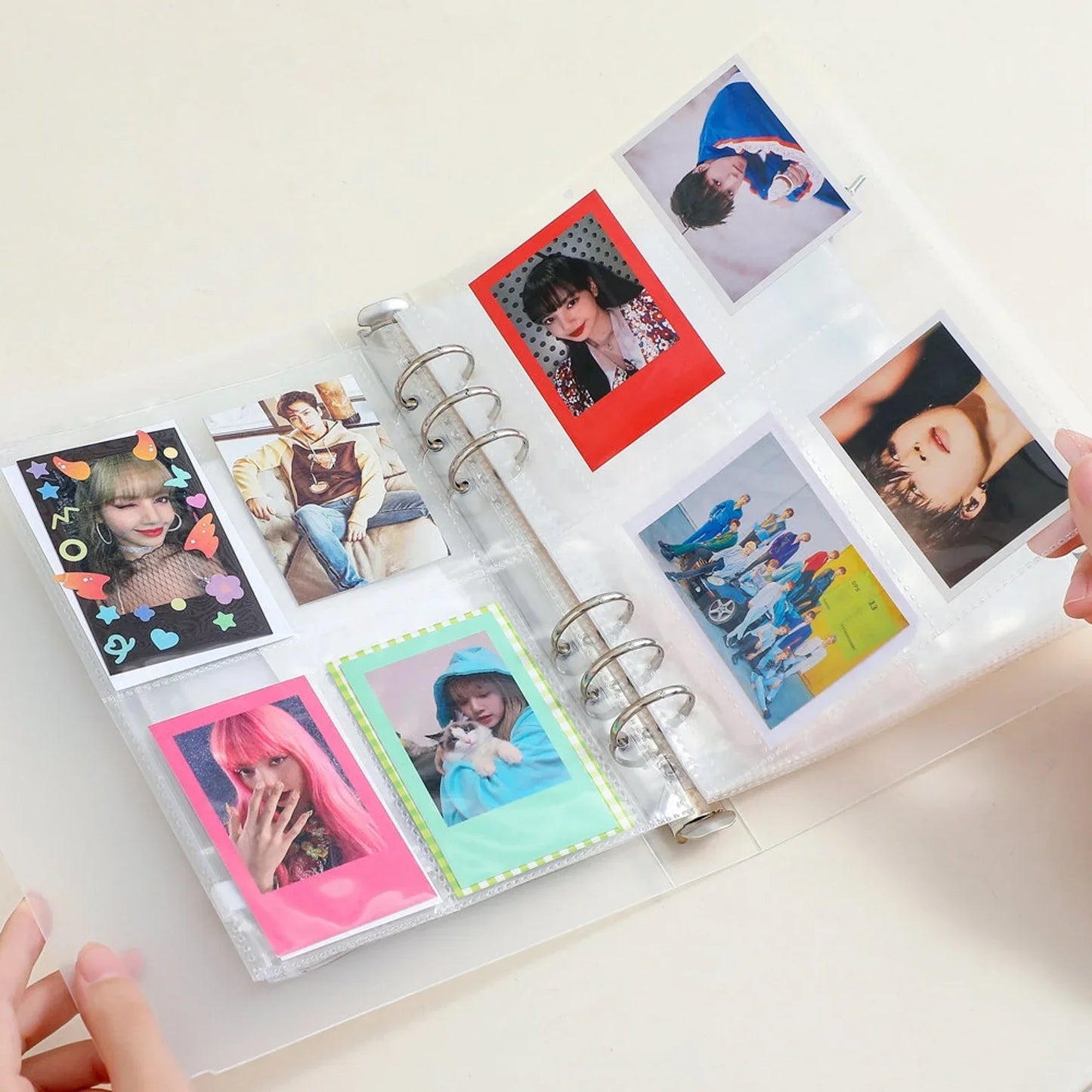 10pcs A5 Kpop Loose-leaf Collect Book Photo Cards Album Inlay Idol Card Collect Book Inner Page Stationery Birthday Gift포토카드 바인더