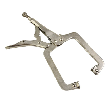 1pc 9inch C Clamp Metal Face Clamps Welding Steel Clamps Vise Grip Locking Welding Pliers Woodworking Wood Tenon Locator Tool