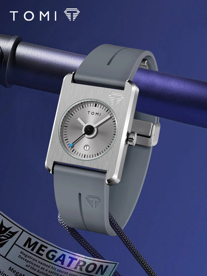 TOMI Men's Fashion Watches Quartz Watches Square Small Dial Wrist Watches Magnetic Buckle Watches Simple Leisure Watches