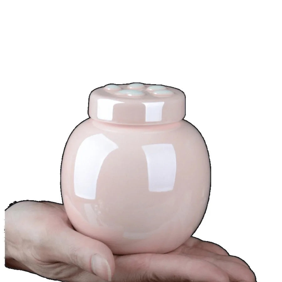 Household Mini Pet Ash Jar Moisture Proof Ceramic Claw Seal Jar Animal Funeral Urn Pet Nostalgia Ornament Portable Ash Box