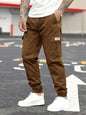 Spring Men's Casual Cargo Pants Men Outdoor Jogging Elastic Waist Drawstring Sweatpants Loose Overalls Trousers Clothing