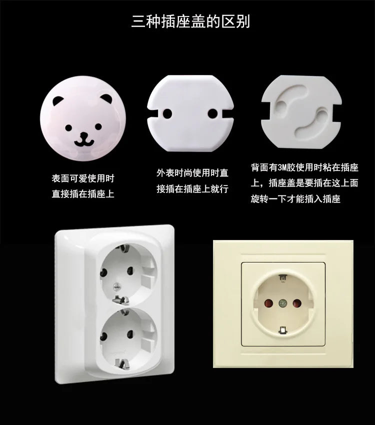 10pcs Baby Safety Silicone Protector Table Corner Edge Protection Cover Electric Socket Protection Children Anticollision Guards