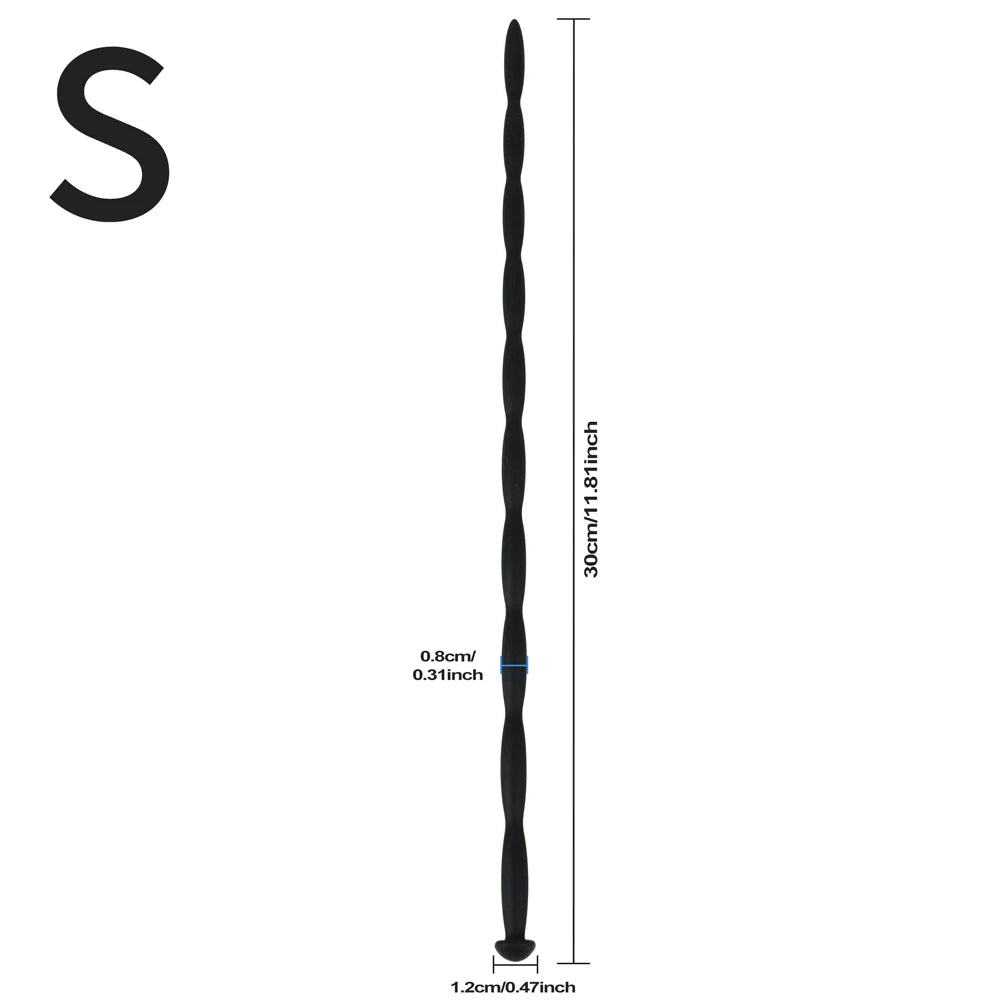 5 Sizes Soft Silicone Urethral Dilator Horse Eye Stick Penis Rod Male Masturbation Blockage Stimulator Catheter Sex Toys for Men
