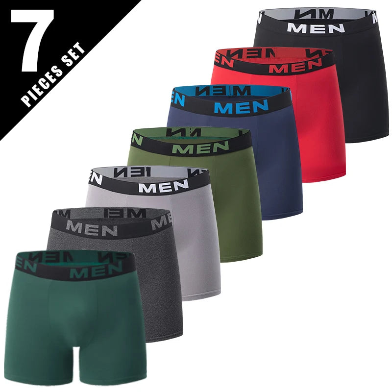 4/5/10 Fashion Four Seasons Men's Long Casual Daily Youth Sports Shorts Comfortable Breathable Sweat Absorbing Elastic Shorts