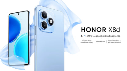 HONOR X8d EU version smartphoneSnapdragon 6s 4G Gen 2  6.77" AMOLED 7000mAh battery 45W super fast charging 108MP high-definition main camera IP65