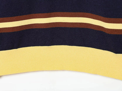 Sweater knitted Pullover Women's Spring 2026 New Fashion Striped Loose Polo neck Warm Women Sweater Chic Youth Holiday Pullover