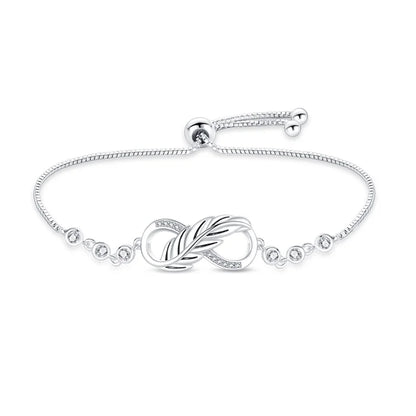 Bracelet Original 925 Silver Lucky Symbol Zircon Bracelet Luxury Jewelry For Woman Romantic Valentine's Day Jewelry Gifts