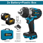 Gisam 2800N.M Torque Brushless Electric Impact Wrench 1/2 inch Screwdriver Cordless Wrench Power Tool For Makita 18V Battery Pin