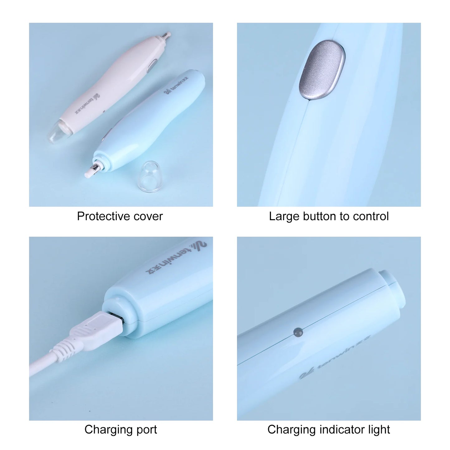 【New】Electric Eraser Kit with 16 Eraser Refills Rechargeable Pencil Eraser One-button Control Stationery  for School