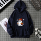 Women's Fashion Tops Casual O-neck Halloween Print Long Sleeve Loose Pullover Shirts, Creative Halloween Theme Printed Hoodie