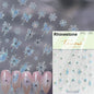 Jelly Butterfly 5D Nail Art Sticker Rhinestone Crystal Charming Shiny Insect Animals DIY Self Adhesive Decoration Manicure Decal