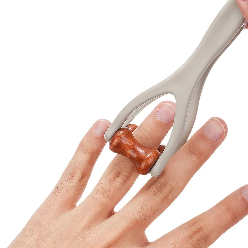 Finger Massager Dual-Row Roller Design Easy Use Relieve Finger Fatigue Promote Blood Circulation Portable Roller Finger Massager