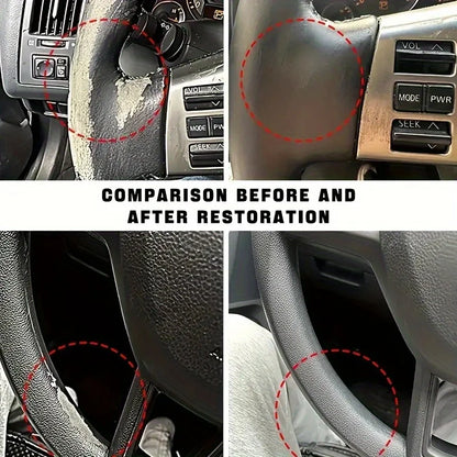 Car Plastic Restorer Back To Black Gloss Auto Interior Leather Panel Clean Renewal Wax Coating Agent Auto Polish Repair Coating