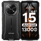DOOGEE Fire 5 Rugged Phone 13000mAh Large Battery 6.6'' HD+ Display 12GB RAM (3GB+9GB) 64GB ROM Android 15 NFC Smartphone