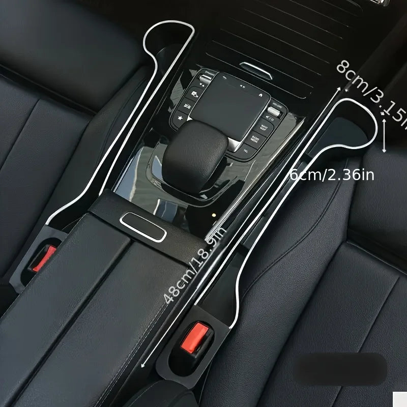 2Pcs Car Front and Rear Seat Cup Holders, Multi-Functional Storage Box for Car Organization, Interior Accessory Storage