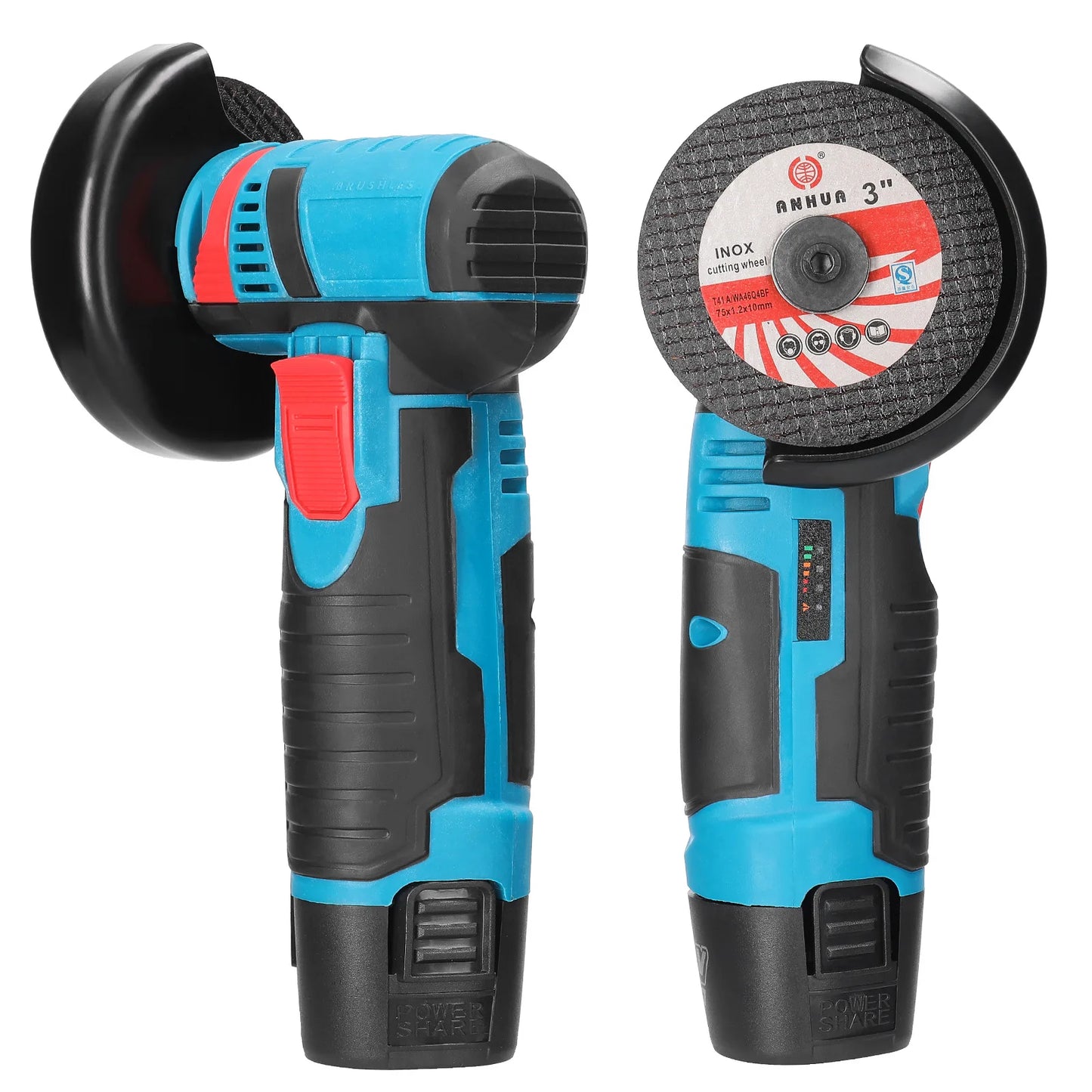 Angle Grinder Precision Cordless Grinder for Tight Spaces 12V Mini Power Tools Brushless Design Ideal for Detailed Polishing & DIY Projects