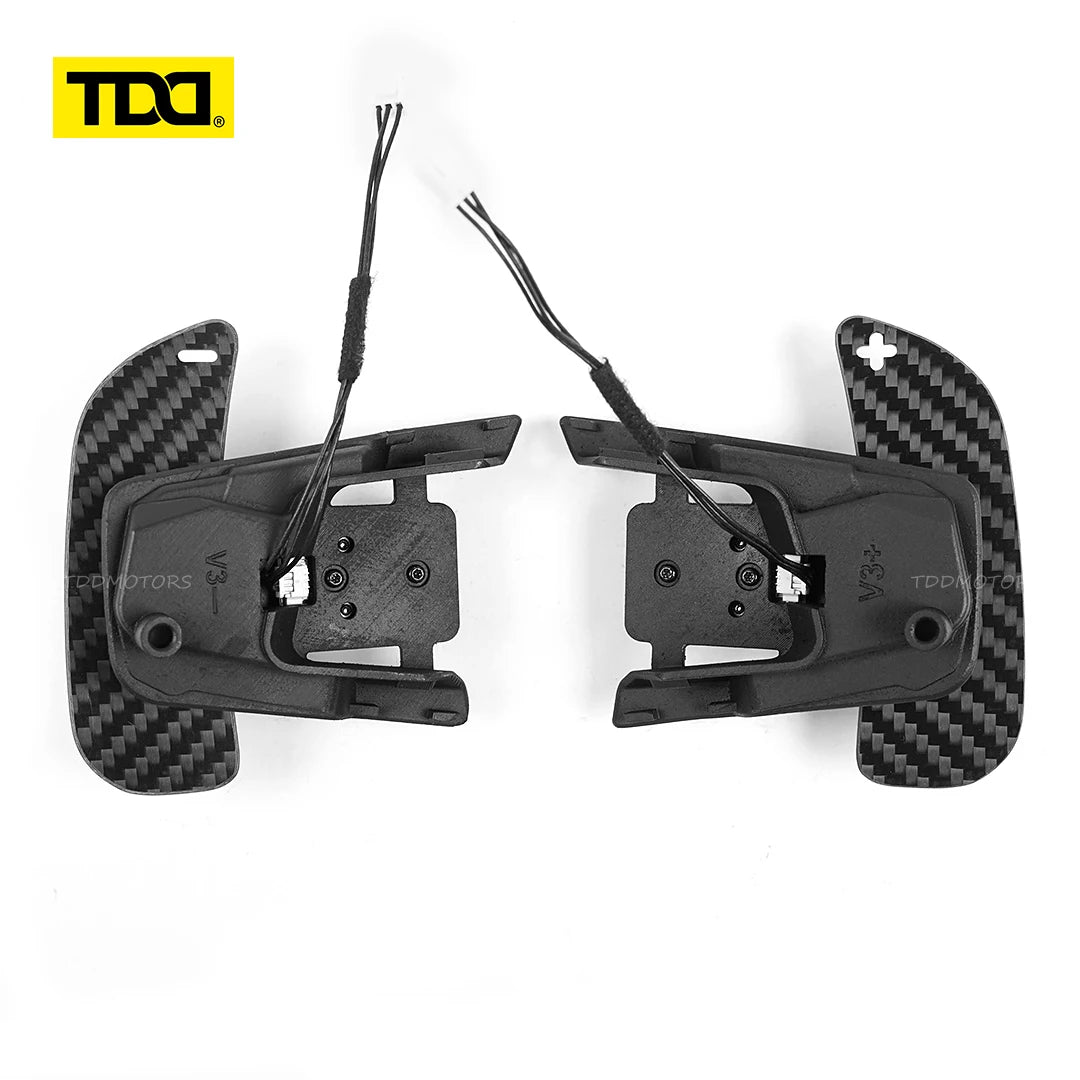 TDD Carbon Fiber Magnetic Paddle Shifters for Volkswagen GTI Golf 7 Golf R MK7/7.5 VW Scirocco Arteon Shift Paddle Extensions