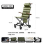 Portable Folding Travel Trolley for Elderly, Light‑Weight Recliner Cart, Multi‑Purpose Sit‑able for Car Trip & Outdoor Travel