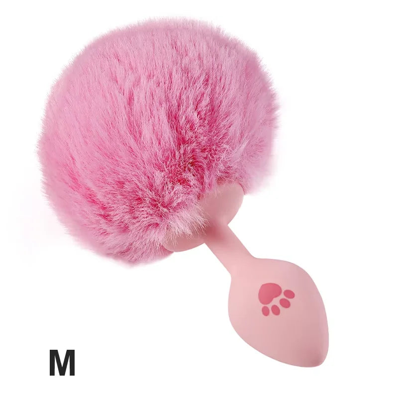 Cat Paw Anal Plug Adult Couple Games Butt Plug Erotic Product Penetration Anal Toy with Hairball Fox Tail Sex Toys for Men Women