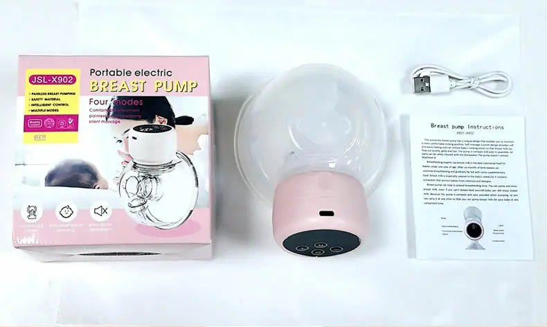 Wearable Electric Breast Pump Painless Double-Sided, Fully Automatic, Hands-Free Breast Collector for Breastfeeding Accessories