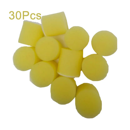 1 Inch Mini Sponge Buffing Polishing Pad Kit 30 Pcs Various Colors for Automotive Hub Polisher Attachment Detailing Sealing Wax