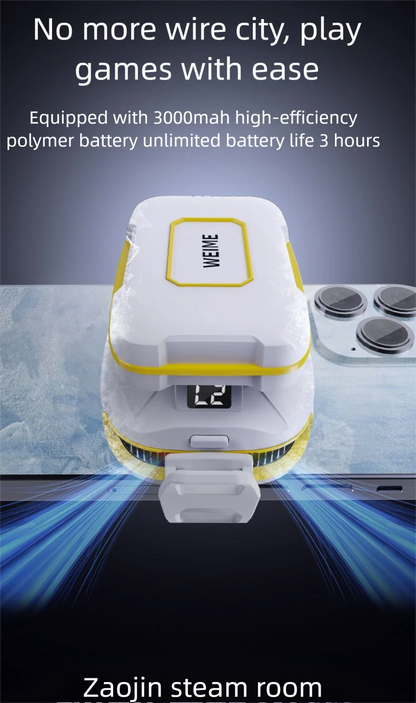 Magnetic Phone Semiconductor Cooler with Rechargeable Battery - 3000mAh Portable Phone Cooler for Gaming & Live Streaming, Clip-