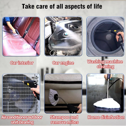 2500W High Pressure High Temperature Household Steam Cleaner For Air Conditioner Kitchen Car Furniture Handheld Steam Cleaner