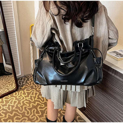 Fashionable Brand Design Tote Bag New Retro Shoulder Bag Casual Large-capacity Crossbody Bags Light Luxury High-end Women's Bags