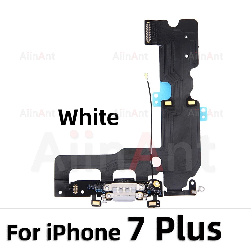 AiinAnt Dock USB Mic Board Charger Connector Fast Charging Port Flex Cable For iPhone X Xr Xs Max 7 8 Plus