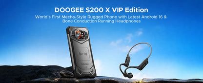 DOOGEE S200 X 5G Rugged Phone 48GB 512GB 6.72" FHD+ 120Hz MTK Dimensity 7050 10100mAh Battery Android 16 NFC Smartphone