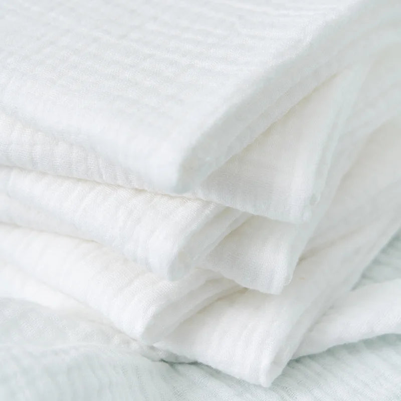 Soft Baby Nappies 100% Cotton Double Layer Washable Gauze Cloth Diapers for Newborns/Babies Ultra Thin Breathable Reusable