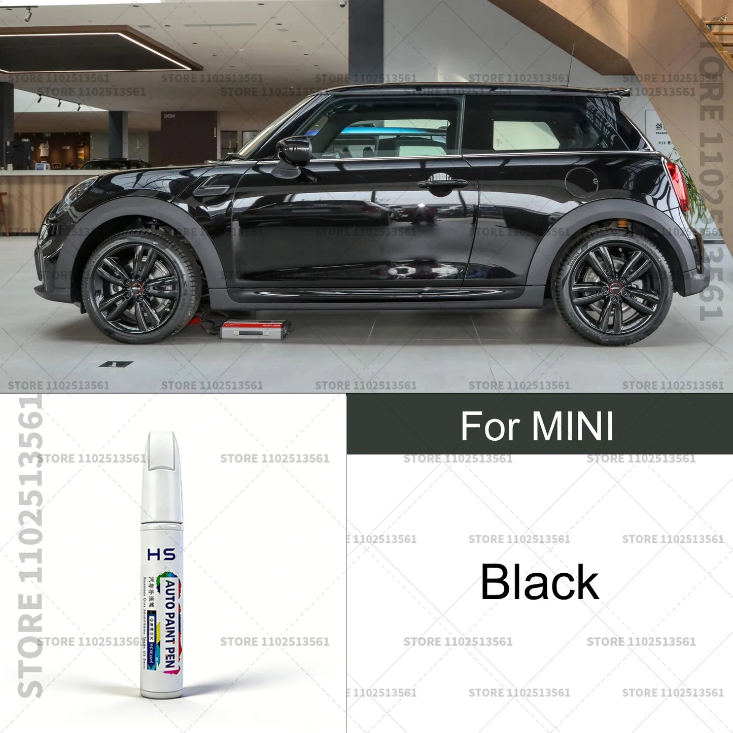 For MINI Black Pepper White lsland Blue Red Gold Green Grey Car Paint Repair Pen Touch Up Scratch Remover DIY Auto Accessories
